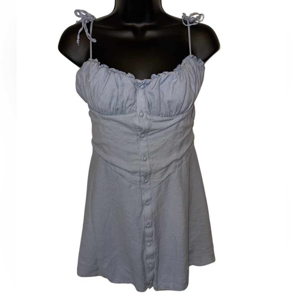 White Fox Boutique Baby Blue Mini Dress - Picture 4 of 5